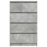 Sideboard Concrete Grey 60x35x98.5 cm Engineered Wood 800535