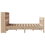 ZNTS Bed Frame without Mattress 120x200 cm Solid Wood Pine 3323224