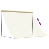 Retractable Awning Cream 200x150 cm Fabric and Steel 368759