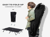 Double Camping Cot Bed, with Bag - Black T3398P348650