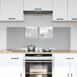 Kitchen Backsplash 2 pcs Light Grey 70 x 50 cm Tempered Glass 3415447