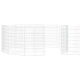 Free Range Animal Enclosure 12-Panel 54x80 cm Galvanised Iron 171580