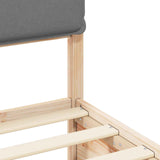 Bed Frame with Upholstered Headboard Light Grey 160 x 200 cm 3398114
