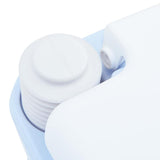 Camping Toilet Manual Light Blue and White 41.5 x 36.5 x 42 cm 42001428