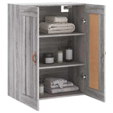 Wall Mounted Cabinet Grey Sonoma 69.5x34x90 cm Engineered Wood 830362