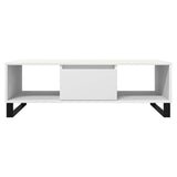 Coffee Table White 104x60x35 cm Engineered Wood 827092