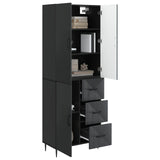 Cabinet Set 2 pcs Black 66 x 34.5 x 89.5 cm Engineered Wood 3416656