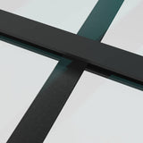 Sliding Door with Hardware Set Black 76x205 cm ESG Glass 3375930