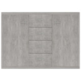 800688 Sideboard Concrete Grey 88x30x65 cm Engineered Wood