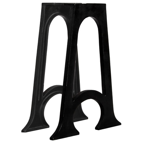 Dining Table Legs 2 pcs with Arched Base A-Frame Cast Iron 245429