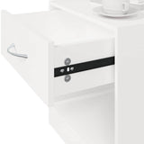 242547 Nightstand 2 pcs with Drawer White