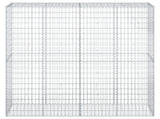 Gabion Basket with Cover 200x50x200 cm Galvanised Iron 3295167