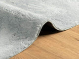 Rug HUARTE Short Pile Soft and Washable Blue 160x160 cm 375135