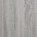 Bookshelf Grey Sonoma 160x28.5x136.5 cm Engineered Wood 838876