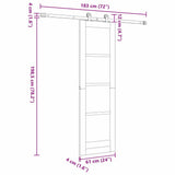 Sliding Door ORKDAL Natural 61 x 198.5 cm 3332041
