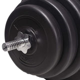 Weight Bench with Weight Rack, Barbell and Dumbbell Set 120 kg 275378
