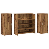 Reception Desk Old Wood 180x50x103.5 cm Engineered Wood 3324176
