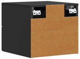 Wall-Mounted Bedside Cabinet Black 33 x 34.5 x 40 cm 898467