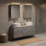 Bathroom Furniture Set 5 pcs Grey Sonoma 3406916