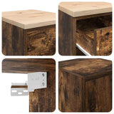 Garage Cabinets 2 pcs Smoked Oak Engineered Wood 3328336