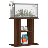 Aquarium Stand Brown Oak 60x30x60 cm Engineered Wood 833574