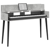 Studio Desk Concrete Grey 110 x 40 x 19.5 cm Engineered Wood 8006687