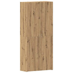 Shoe Cabinet with Door Brown 80 x 35.5 x 180 cm Engineered wood 3333844