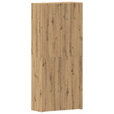 Shoe Cabinet with Door Brown 80 x 35.5 x 180 cm Engineered wood 3333844