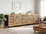 Storage Cabinets 2 pcs Brown 60 x 33.5 x 75 cm Solid Mango Wood 3310164