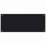 Kitchen Backsplash 2 pcs Black 100 x 40 cm Tempered Glass 3415440