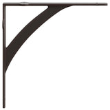 Wall Shelf Brackets 12 pcs Antique Brown 14.5 x 14.5 x 3.5 cm 42038889