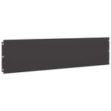 Lawn Edgings 10 pcs Black 25x103 cm Cold-rolled Steel 860166