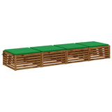 4-Piece Seat Cushions SOEST 4 pcs 100% Polyester Green 944974
