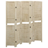 5-Panel Room Divider 175x165 cm Solid Wood Paulownia 338580