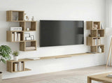 Wall-Mounted TV Shelf Sonoma Oak 180 x 15 x 94 cm 8012294