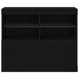 LED Sideboard Black 81 x 37 x 66.5 cm Engineered Wood 863032