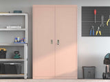 Storage Cabinet Pink 90 x 40 x 200 cm Steel 3406173