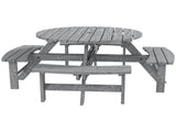 8-Seater Wooden Picnic Set-Fir Wood T3398P318663