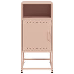 ZNTS Bedside Cabinets 2 pcs Pink 36x39x78 cm Steel 846569