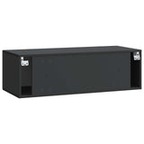 Wall-Mounted TV Cabinet Black 98 x 41 x 30 cm Engineered Wood 898016