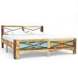Bed Frame without Mattress Solid Reclaimed Wood 180x200 cm Super King 247668