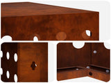 Air Conditioner Cover Rusty 90 x 40 x 60 cm Weathering Steel 8014128