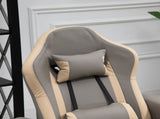 Manual Recliner Armchair PU Leather Lounge Chair w/ Adjustable Leg Rest, 135&deg Reclining Function, T3398P328184