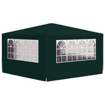 Professional Party Tent with Side Walls 4x4 m Green 90 g/m 48536