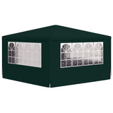Professional Party Tent with Side Walls 4x4 m Green 90 g/m 48536