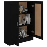 Book Cabinet Black 82.5x30.5x115 cm Engineered Wood 802715