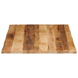 Table Top Live Edge 110x80x3,8 cm Solid Wood Rough Mango 370701