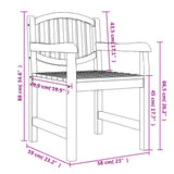 4 Piece Garden Dining Set Solid Wood Teak 3157944