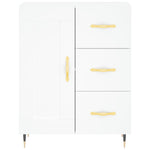 Highboard White 69.5x34x180 cm Engineered Wood 3189997