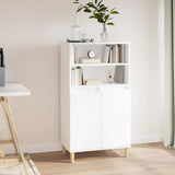 Highboard White 60x36x110 cm Engineered Wood 821220
